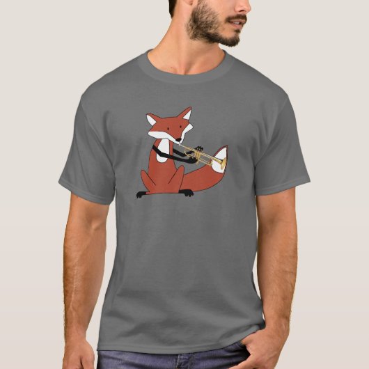 Fox die de Trumpet afspeelt T-shirt (Voorkant)