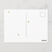 Fox die door de sneeuwwinterillustratie stroomt briefkaart (Achterkant)