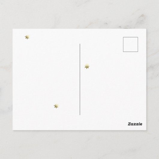 Fox die door de sneeuwwinterillustratie stroomt briefkaart (Achterkant)