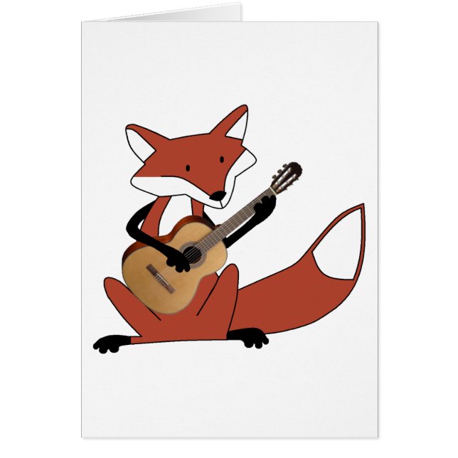 Fox die gitaar speelt (Voorkant)