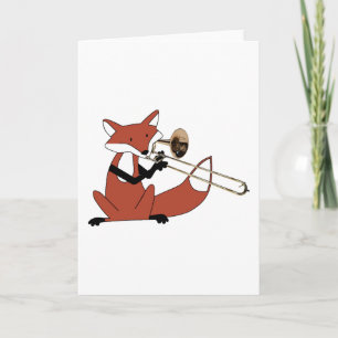 Fox die het Trombone afspeelt Kaart