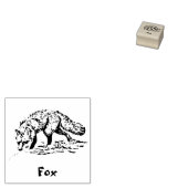 FOX DIER RUBBER STEMP RUBBERSTEMPEL (Gestempeld)