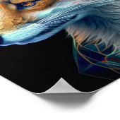 Fox Dierenportret Natuur Wildlife Painting Poster (Hoek)