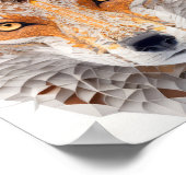 Fox Dierenportret Natuur Wildlife Painting Poster (Hoek)