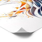 Fox Dierenportret Natuur Wildlife Painting Poster (Hoek)