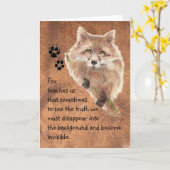 Fox, dierentuin, gedistilleerde gids, symbool kaart (Gele Bloem)