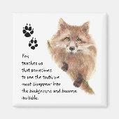 Fox, dierentuin, gedistilleerde gids, symbool magneet (Voorkant)