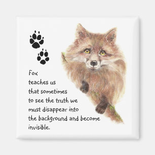 Fox, dierentuin, gedistilleerde gids, symbool magneet