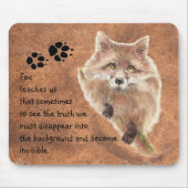 Fox, dierentuin, gedistilleerde gids, symbool muismat (Voorkant)