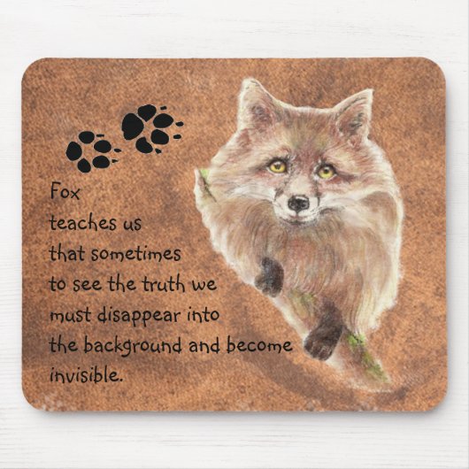 Fox, dierentuin, gedistilleerde gids, symbool muismat (Voorkant)