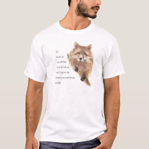 Fox, dierentuin, gedistilleerde gids, symbool t-shirt