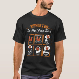 Fox dingen die ik doe in mijn vrije tijd Red Fox T-shirt