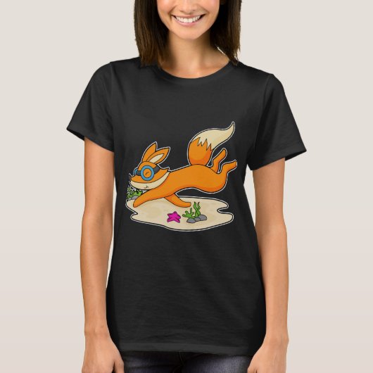 Fox Diver Swimming goggles T-shirt (Voorkant)