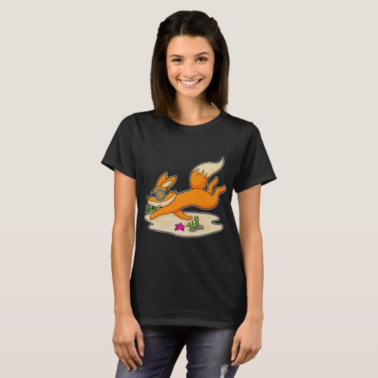 Fox Diver Swimming goggles T-shirt (Voorkant volledig)