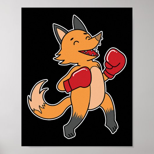 Fox doet aan boksen poster (Voorkant)