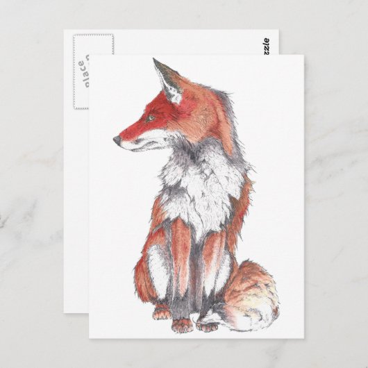 Fox door Inkspot Briefkaart (Voorkant / Achterkant)