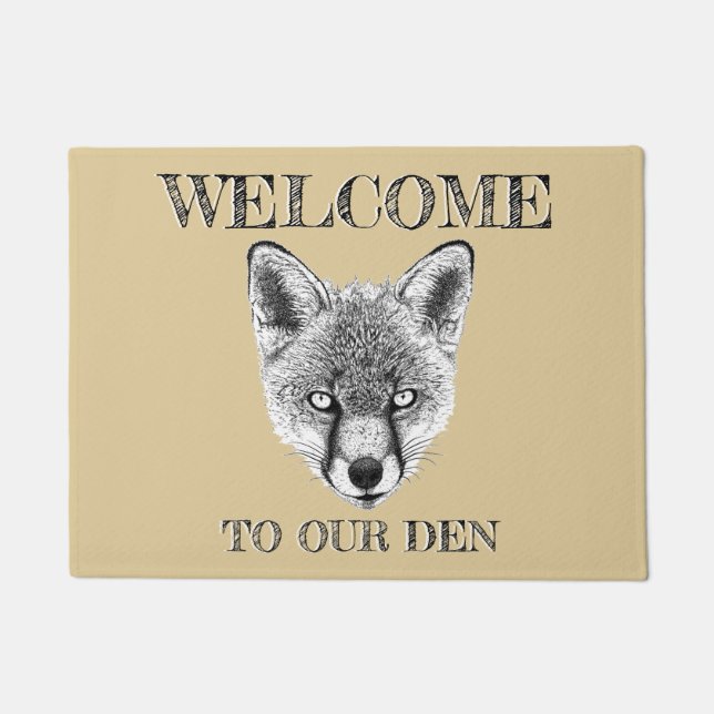 Fox Doormat "Welkom in onze wijk" Deurmat (Voorkant)