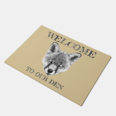 Fox Doormat "Welkom in onze wijk" Deurmat (Schuin)