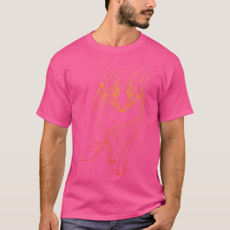 Fox Dot Line Art Leuke dierentekening Fox T-shirt