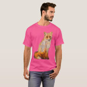 Fox Double Exposure Herfstbomen Mooie Wildlife T-shirt (Voorkant volledig)