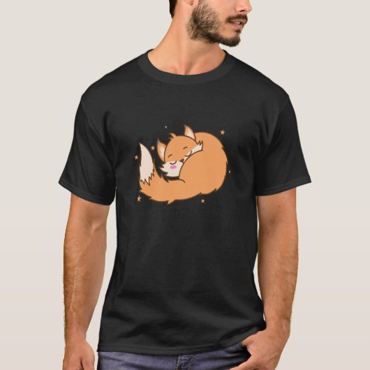 Fox dreaming Animal Nature Environment red Fox T-shirt (Voorkant)
