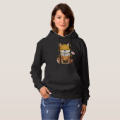 Fox Drink Boba Bubble Tea Lover Hoodie (Voorkant volledig)