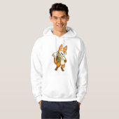 Fox Drink met Bubble Tea Hoodie (Voorkant volledig)