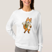Fox Drink met Bubble Tea T-shirt (Voorkant)