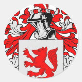 Fox (Duits) Wapen Ronde Sticker (Voorkant)