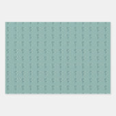 Fox en bessen in het blauwgroen inpakpapier vel (Voorkant 3)