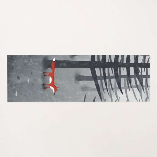 Fox en bos yogamat (Achterkant (horizontaal))