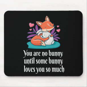 Fox en Bunny Couple Love Peace Friends Muismat