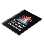 Fox en Bunny Couple Love Peace Friends Notitieboek (Linkerzijde)