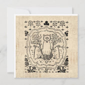  fox- en Bunny-konijnenkoeienvangers Notitiekaartje (Achterkant)