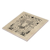 fox- en Bunny-konijnenkoeienvangers Tegeltje (Zijkant)