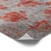 FOX EN CARDINALE ROZEN Poster (Hoek)