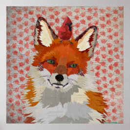 FOX EN CARDINALE ROZEN Poster