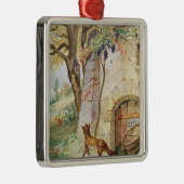 Fox en de Grafieken, illustratie voor Metalen Ornament (Rechts)