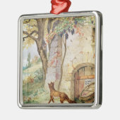 Fox en de Grafieken, illustratie voor Metalen Ornament (Links)