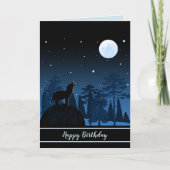 Fox en de volle maan om middernacht kaart (Voorkant)