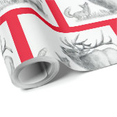 Fox en Elk Cadeaupapier (Rol Hoek)