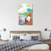Fox en Fairy's op Canvas Afdruk (Insitu (Slaapkamer))