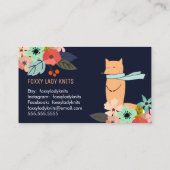 Fox en Floral Small Business Visitekaartje (Achterkant)