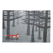 Fox en Forest Grey Kussensloop (Achterkant-Links)