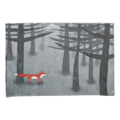 Fox en Forest Grey Kussensloop (Voorkant-Rechts)