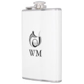 Fox- en Golfbal-gepersonaliseerd monogram Heupfles (Links)