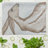 Fox- en hare-theekdoek/keukenhanddoek theedoek (Gevouwen)