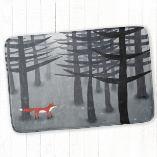 Fox en het bos badmat
