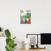 Fox en het Poster van Fairy (Thuiskantoor)