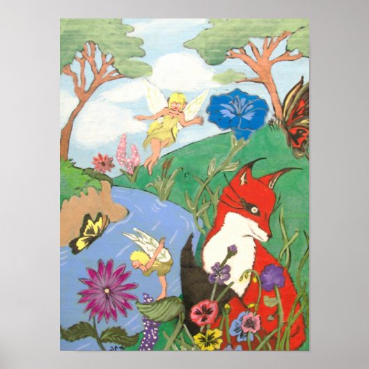 Fox en het Poster van Fairy (Voorkant)
